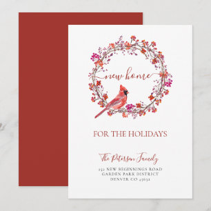 Nieuw thuis voor de feestdagen kerst. aankondiging