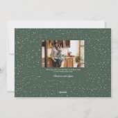 Nieuw thuis voor de feestdagen kerst. feestdagenkaart (Achterkant)