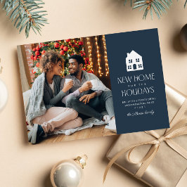 Nieuw thuis voor de feestdagen marine Kerst verhui Feestdagenkaart