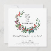 Nieuw thuis voor de feestdagen verhuisbericht kaart (Voorkant)