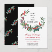 Nieuw thuis voor de feestdagen verhuisbericht kaart (Voorkant / Achterkant)