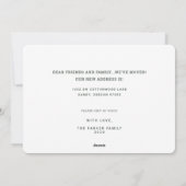 Nieuw thuis voor de Feestdagen | Witte deur in bew Feestdagenkaart (Achterkant)