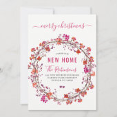 Nieuw thuis voor de kerstvakantie met de moderne t aankondiging (Voorkant)