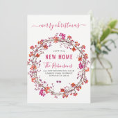 Nieuw thuis voor de kerstvakantie met de moderne t aankondiging (Staand voorkant)