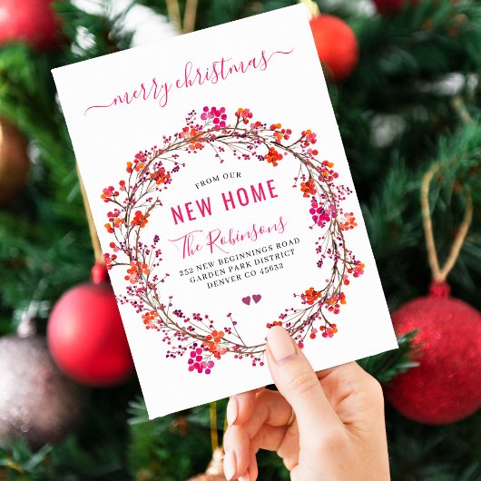 Nieuw thuis voor de kerstvakantie met de moderne t aankondiging