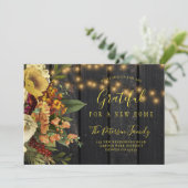 Nieuw thuis voor de Thanksgiving feestdagen Aankondiging (Staand voorkant)