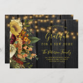 Nieuw thuis voor de Thanksgiving feestdagen Aankondiging (Voorkant / Achterkant)