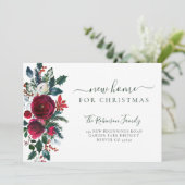 Nieuw thuis voor kerstvakantie onderweg aankondiging (Staand voorkant)