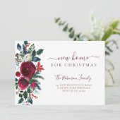 Nieuw thuis voor kerstvakantie onderweg aankondiging (Staand voorkant)