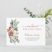 Nieuw thuis voor kerstvakantie onderweg aankondiging (Staand voorkant)