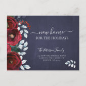 Nieuw thuis voor kerstvakantie onderweg aankondigingskaart (Voorkant)