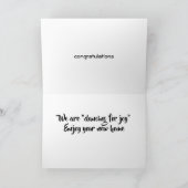 **NIEUW THUIS** WE DANSEN VOOR VREUGDE VOOR "JOU" KAART (Binnen)