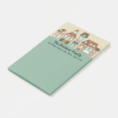 Nieuw thuisadres Aangepaste notebooks Post-it® Notes (Schuin)