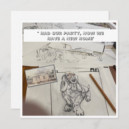 Nieuw thuisadres aankondiging (Voorkant / Achterkant)