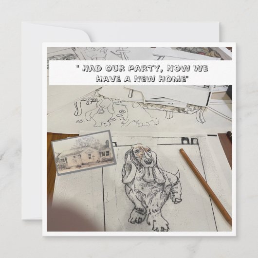 Nieuw thuisadres aankondiging (Voorkant)