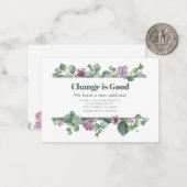 Nieuw thuisadres Aankondiging voor verplaatsing va (Voorkant / Achterkant in situ)