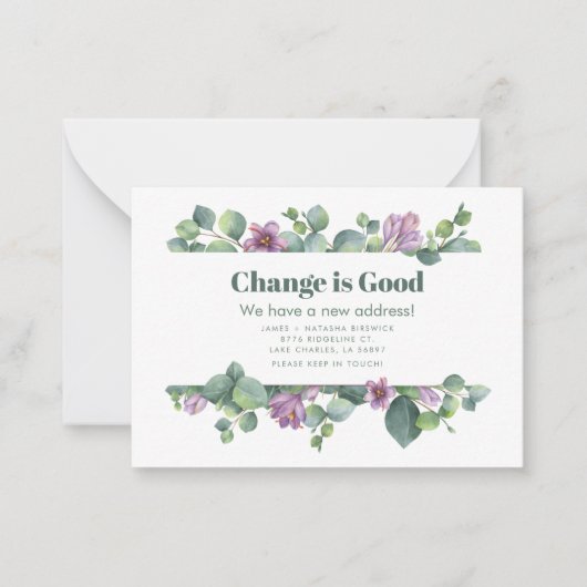 Nieuw thuisadres Aankondiging voor verplaatsing va (Voorkant)