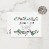 Nieuw thuisadres Aankondiging voor verplaatsing va (Voorkant / Achterkant in situ)