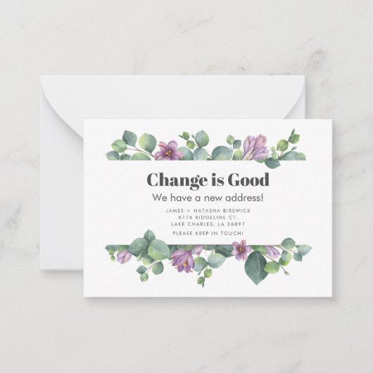 Nieuw thuisadres Aankondiging voor verplaatsing va (Voorkant)