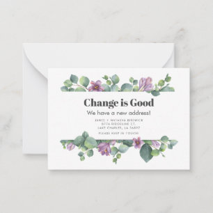 Nieuw thuisadres Aankondiging voor verplaatsing va