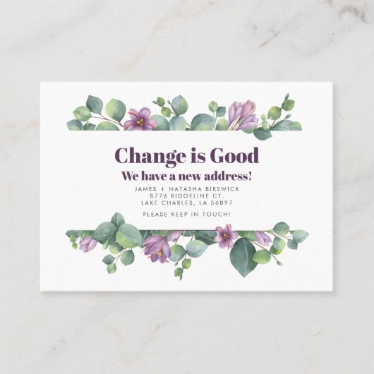 Nieuw thuisadres Aankondiging voor verplaatsing va (Voorkant)