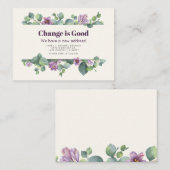 Nieuw thuisadres Aankondiging voor verplaatsing va (Voorkant / Achterkant)