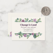 Nieuw thuisadres Aankondiging voor verplaatsing va (Voorkant / Achterkant in situ)