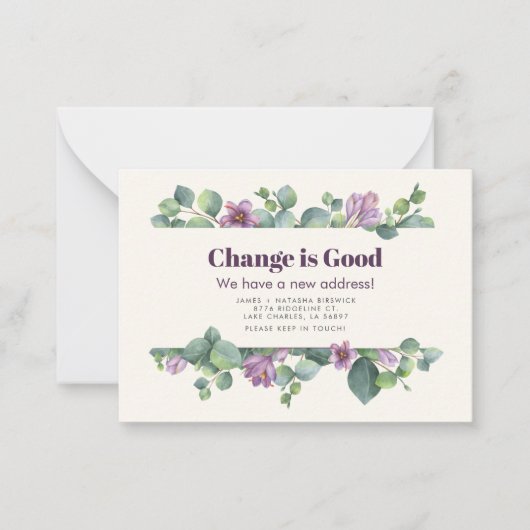 Nieuw thuisadres Aankondiging voor verplaatsing va (Voorkant)