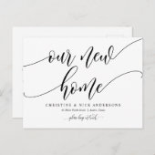 Nieuw thuisadres, Briefkaart kennisgeving verplaat (Voorkant / Achterkant)