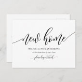 Nieuw thuisadres, Briefkaart kennisgeving verplaat (Voorkant / Achterkant)