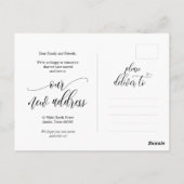 Nieuw thuisadres, Briefkaart kennisgeving verplaat (Achterkant)