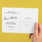 Nieuw thuisadres, Briefkaart kennisgeving verplaat