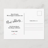 Nieuw thuisadres, Briefkaart kennisgeving verplaat (Achterkant)
