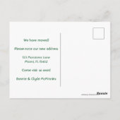 NIEUW THUISADRES Caladium laat Waterverf beeld Briefkaart (Achterkant)