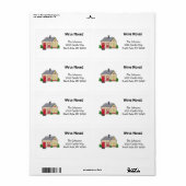 Nieuw thuisadres etiket (Full Sheet)