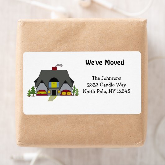 Nieuw thuisadres etiket (Insitu)