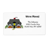 Nieuw thuisadres etiket (Voorkant)