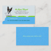 Nieuw thuisadres Happy Dog Blue Visitekaartje (Voorkant / Achterkant)