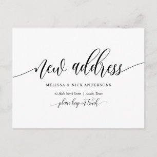 Nieuw thuisadres, kennisgeving verplaatsen briefkaart