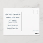 NIEUW THUISADRES Washington State Illustrated Map Briefkaart (Achterkant)