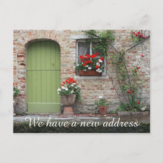 Nieuw thuisadres We hebben Briefkaarten verplaatst (Voorkant)