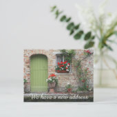 Nieuw thuisadres We hebben Briefkaarten verplaatst (Staand voorkant)