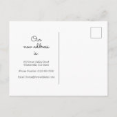 Nieuw thuisadres Winterkerst We hebben ons verplaa Aankondigingskaart (Achterkant)