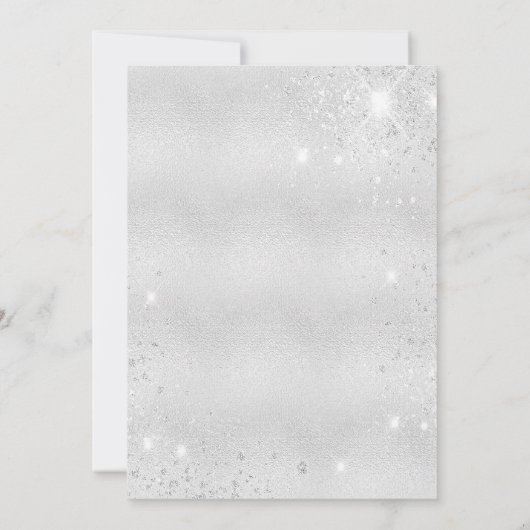 Nieuw thuisadres zilverfloraal aankondiging (Achterkant)