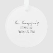 Nieuw thuisfront Kunstnamenaam Adres Ornam Ornament (achterkant)