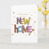 NIEUW THUISNIEUW BEGIN JE LEVEN! KAART (Gele Bloem)