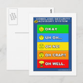 Nieuw thuisveiligheidsadviessysteem - Funny Briefkaart (Voorkant / Achterkant)
