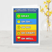 Nieuw thuisveiligheidsadviessysteem - Funny Kaart (Gele Bloem)