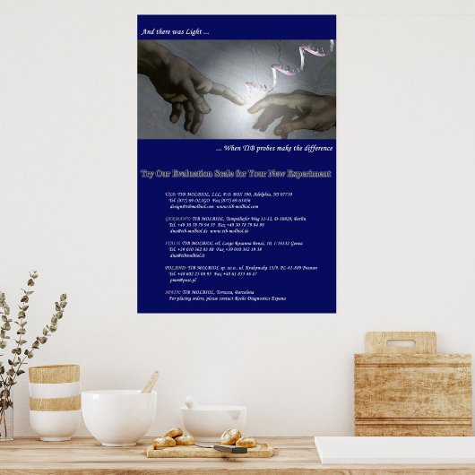 Nieuw TIB Molbiol-Poster Poster (Keuken)