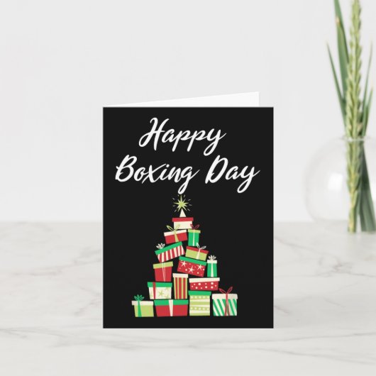 Nieuw Tijdperk Design - Happy Boxing Day met Kerst Kaart (Voorkant)